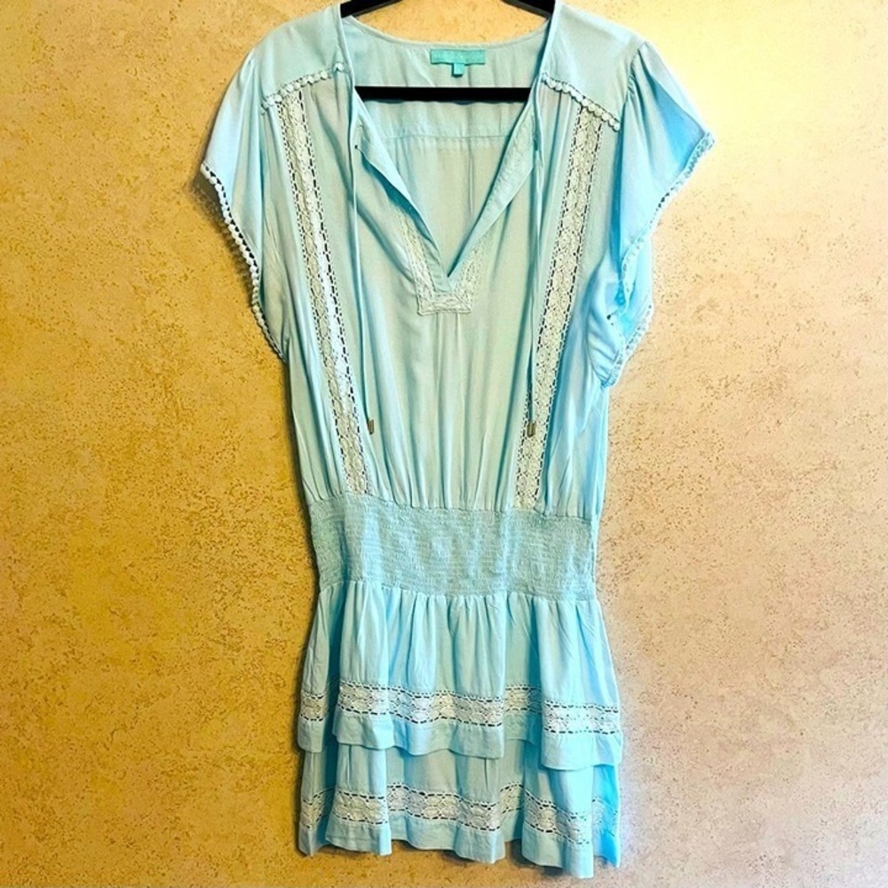 MELISSA ODABASH SHORT SLEEVE‎ MINI DRESS